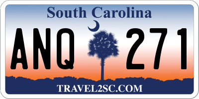 SC license plate ANQ271