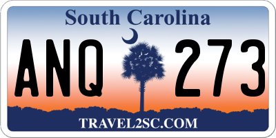 SC license plate ANQ273