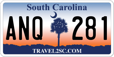 SC license plate ANQ281