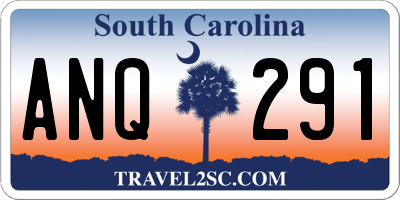 SC license plate ANQ291