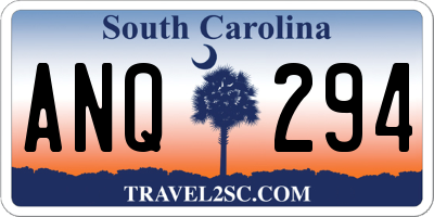 SC license plate ANQ294