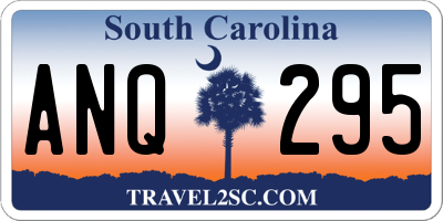 SC license plate ANQ295