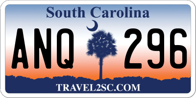 SC license plate ANQ296