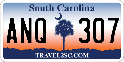 SC license plate ANQ307