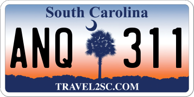 SC license plate ANQ311