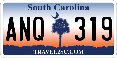SC license plate ANQ319