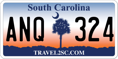 SC license plate ANQ324