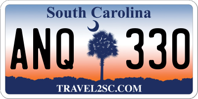 SC license plate ANQ330
