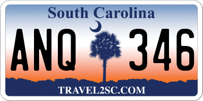SC license plate ANQ346