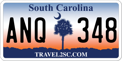 SC license plate ANQ348