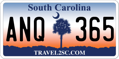 SC license plate ANQ365