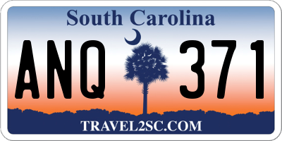 SC license plate ANQ371
