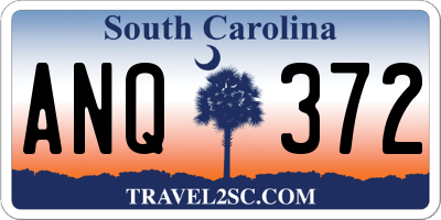 SC license plate ANQ372