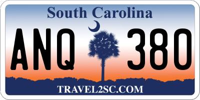SC license plate ANQ380