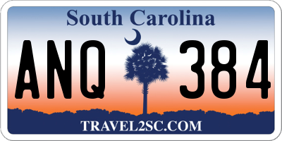 SC license plate ANQ384