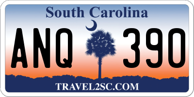 SC license plate ANQ390