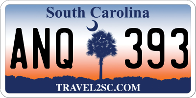 SC license plate ANQ393