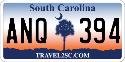 SC license plate ANQ394