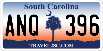 SC license plate ANQ396