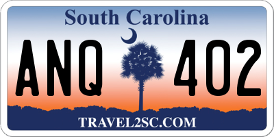SC license plate ANQ402