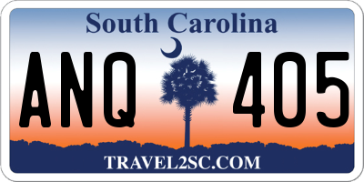 SC license plate ANQ405