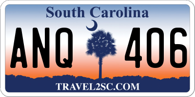 SC license plate ANQ406
