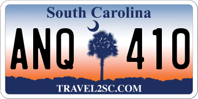 SC license plate ANQ410