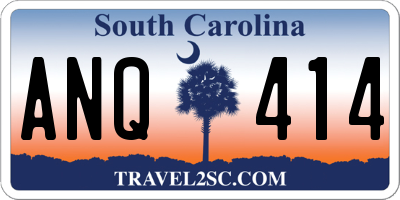 SC license plate ANQ414