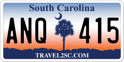 SC license plate ANQ415