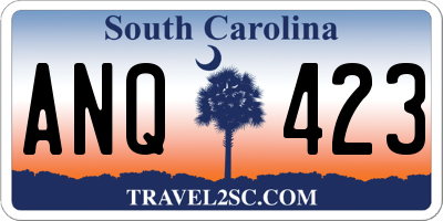SC license plate ANQ423