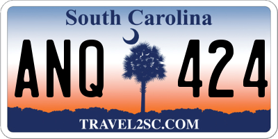 SC license plate ANQ424