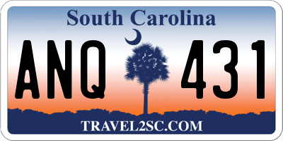 SC license plate ANQ431