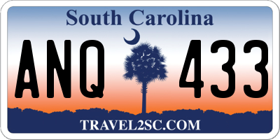 SC license plate ANQ433