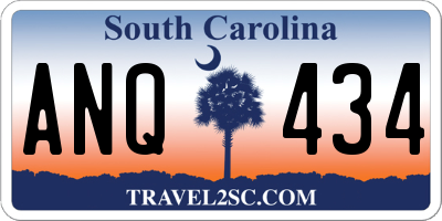 SC license plate ANQ434