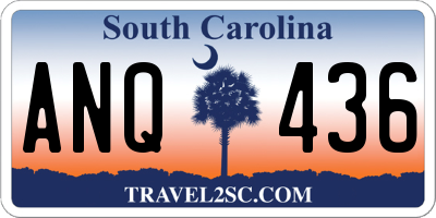 SC license plate ANQ436