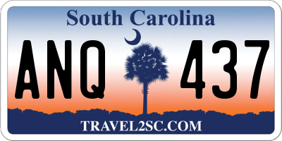 SC license plate ANQ437