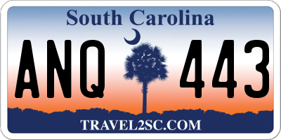 SC license plate ANQ443