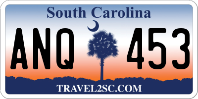 SC license plate ANQ453