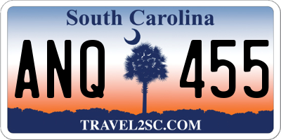 SC license plate ANQ455