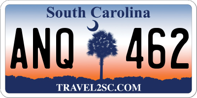 SC license plate ANQ462