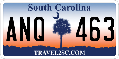 SC license plate ANQ463