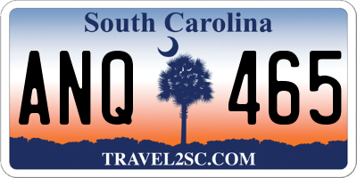 SC license plate ANQ465