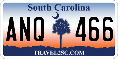 SC license plate ANQ466