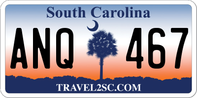 SC license plate ANQ467