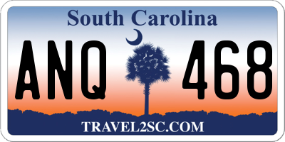 SC license plate ANQ468