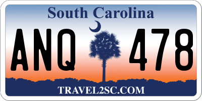 SC license plate ANQ478