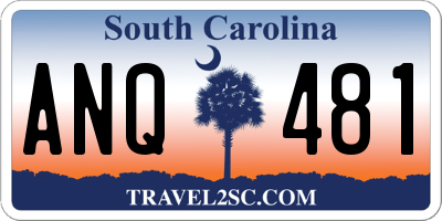 SC license plate ANQ481
