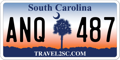 SC license plate ANQ487