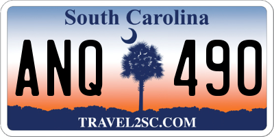 SC license plate ANQ490
