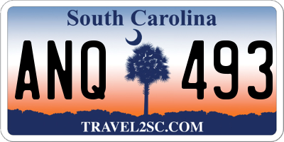 SC license plate ANQ493